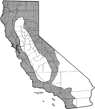 Long-eared Myotis Range Map