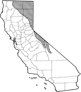 Nuttall's Cottontail Range Map