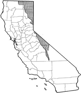 Least Chipmunk Range Map