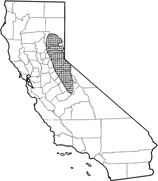 Long-eared Chipmunk Range Map