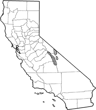 Uinta Chipmunk Range Map