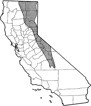 Belding's Ground Squirrel Range Map