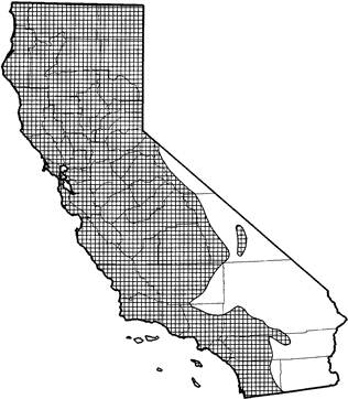 California Ground Squirrel Range Map
