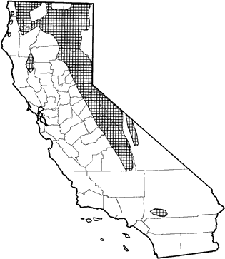 Golden-mantled Ground Squirrel Range Map