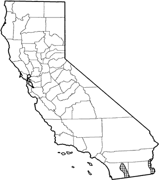 Bailey's Pocket Mouse Range Map