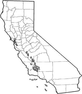 Giant Kangaroo Rat Range Map