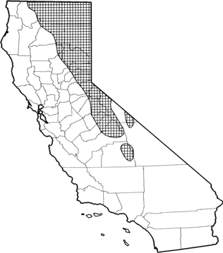 Montane Vole Range Map